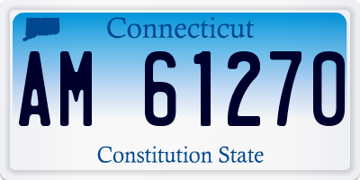 CT license plate AM61270