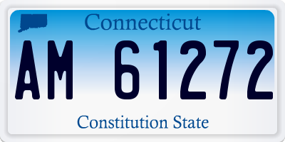 CT license plate AM61272