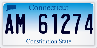 CT license plate AM61274