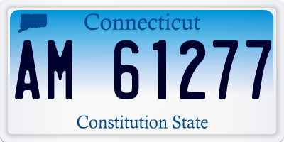 CT license plate AM61277