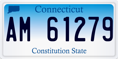 CT license plate AM61279