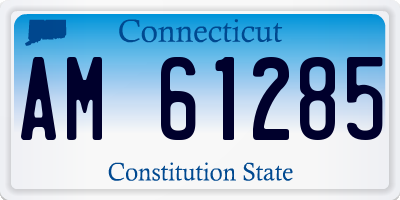 CT license plate AM61285