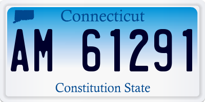 CT license plate AM61291