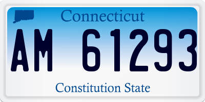 CT license plate AM61293