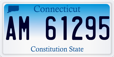 CT license plate AM61295
