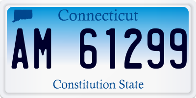 CT license plate AM61299