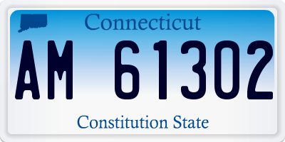 CT license plate AM61302
