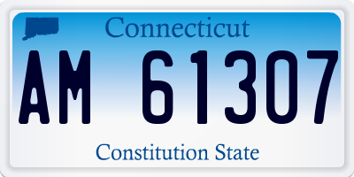 CT license plate AM61307