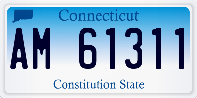 CT license plate AM61311