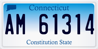 CT license plate AM61314