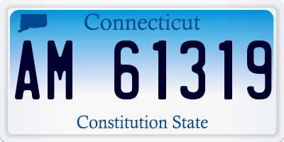 CT license plate AM61319