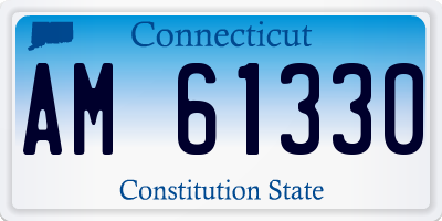 CT license plate AM61330