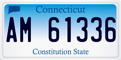 CT license plate AM61336