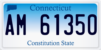 CT license plate AM61350