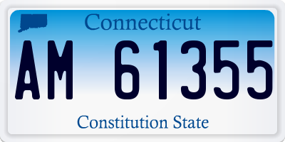 CT license plate AM61355