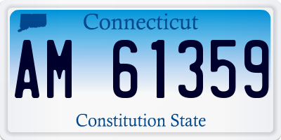 CT license plate AM61359
