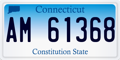 CT license plate AM61368