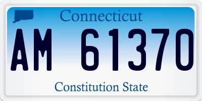 CT license plate AM61370