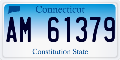 CT license plate AM61379