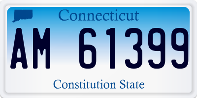 CT license plate AM61399