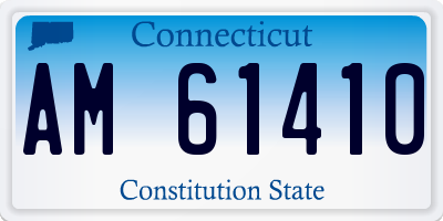 CT license plate AM61410