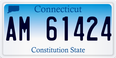 CT license plate AM61424