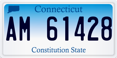 CT license plate AM61428