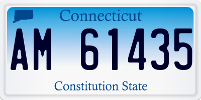 CT license plate AM61435