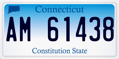 CT license plate AM61438