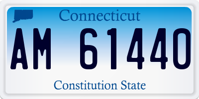CT license plate AM61440