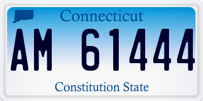 CT license plate AM61444