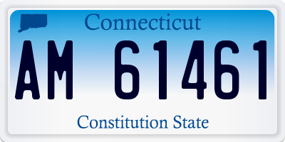 CT license plate AM61461