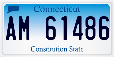 CT license plate AM61486