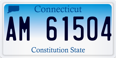 CT license plate AM61504