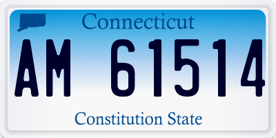 CT license plate AM61514