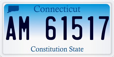 CT license plate AM61517