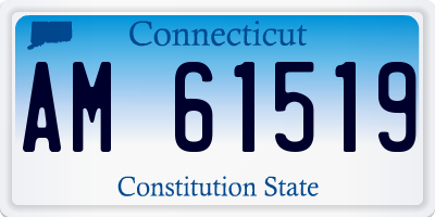 CT license plate AM61519