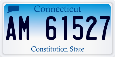 CT license plate AM61527