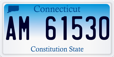 CT license plate AM61530