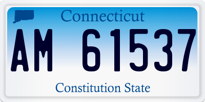 CT license plate AM61537