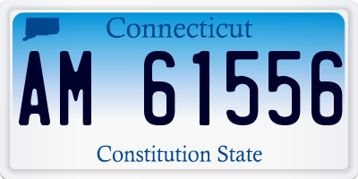 CT license plate AM61556