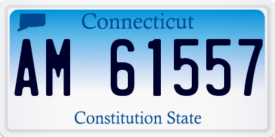 CT license plate AM61557