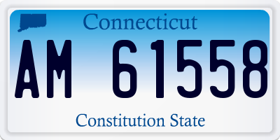 CT license plate AM61558