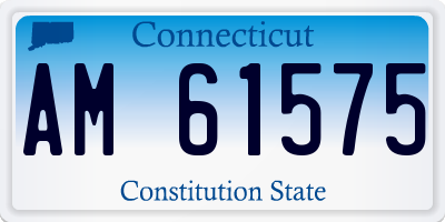 CT license plate AM61575