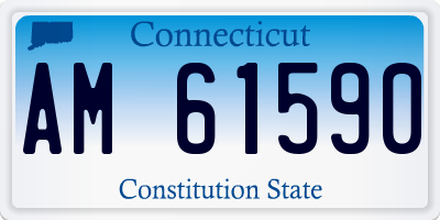 CT license plate AM61590