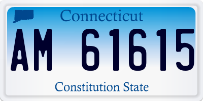 CT license plate AM61615