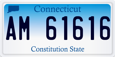 CT license plate AM61616