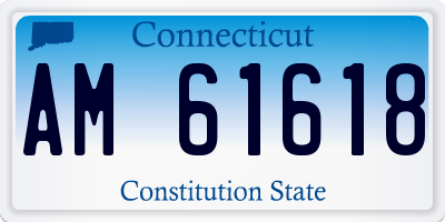 CT license plate AM61618