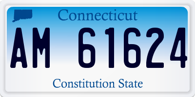 CT license plate AM61624