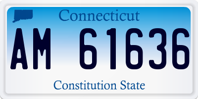 CT license plate AM61636